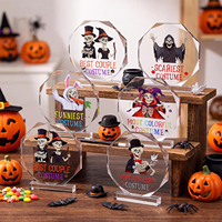 Plaques de récompense en acrylique pour Halloween, plusieurs designs, impression UV personnalisée, prix amusant pour les gagnants des concours de fête d'Halloween