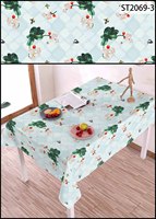 Nappe en polyester résistante à la chaleur, à nettoyer facilement, motif écossais, botanique, floral, fruits, pour table à manger