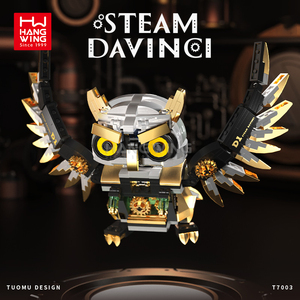 477 pièces Steampunk hibou bloc de construction jouet ensemble ABS Construction technique briques KitIdeal mécanique rétro Style modèle - Product Image 2