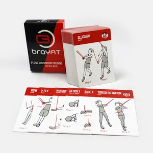 Personalized Custom Sport Game Cards Printing Private Label Sport Posture Exercise Card Customizable Game Cards Printing Service