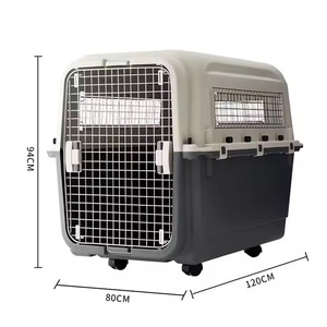 <span class=keywords><strong>Caja</strong></span> de viaje de lujo sostenible para mascotas, jaula de transporte aéreo para animales pequeños, transpirable, de Metal, plástico, aprobado, para mascotas - Product Image 3