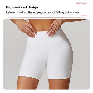 Abbigliamento sportivo da palestra all'ingrosso Joyyoung a vita alta per il dimagrimento di elementi essenziali per il Fitness Yoga linea di <span class=keywords><strong>pantaloncini</strong></span> per le donne - Product Image 2