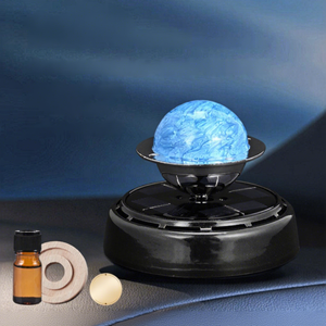 Diffuseur d'arômes pour voiture à énergie solaire avec évaporation naturelle, design moderne en plastique - Product Image 4