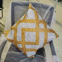 Housse de coussin Bling 16 pouces, design personnalisé, housse de coussin de luxe, décorations pour la maison, housse de coussin en strass, coussin Fifth Avenue