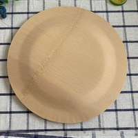 Assiettes de service réutilisables en bambou écologiques, biodégradables et élégantes pour les fêtes, les buffets, les pique-niques et les collations au bureau