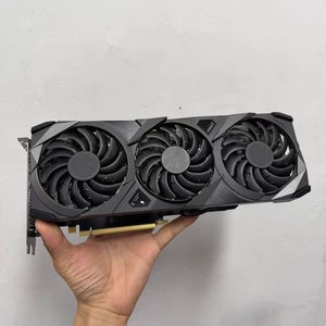 การ์ดจอเกมมิ่งมือสอง RTX 3060Ti 8GB GDDR6 256Bit พัดลมสามตัว สำหรับเล่นเกมบนพีซี รองรับ Ray Tracing และ DLSS2 สำหรับการเรนเดอร์วิดีโอ - Product Image 1