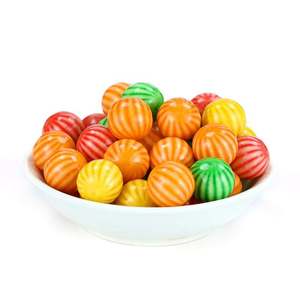 Bonbons à mâcher fruités halal de haute qualité, garniture de confiture, boule de bonbons en forme de pastèque, chewing-<span class=keywords><strong>gum</strong></span> - Product Image 6