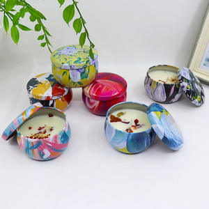 Éclairage de parfum de cire de soja d'aromathérapie avec logo personnalisé Bougies parfumées florales naturelles de luxe d'intérieur - Product Image 2