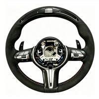 Volant sport en daim pour BMW M1 M2 M3 M4 M5 M6 X5M X6M E70 E90 E92 E90 E60 E70 F80 F30 F10 F20 avec LED