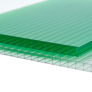 Fabricants de serres en plastique, <span class=keywords><strong>plaque</strong></span>/feuille alvéolaire triple paroi en <span class=keywords><strong>polycarbonate</strong></span> PC de 8 mm pour abri de toit de stade ou gare - Product Image 1
