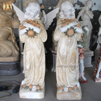 Personnalisation en usine Statue de sculpture en marbre de dame en pierre sculptée à la main grecque de jardin grandeur nature avec fleur