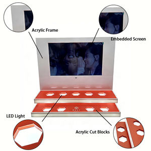 Expositor de Acrílico Personalizado con Pantalla LED Multicapa, Expositor de Cosméticos, Expositor de Perfumes de Lujo - Product Image 3