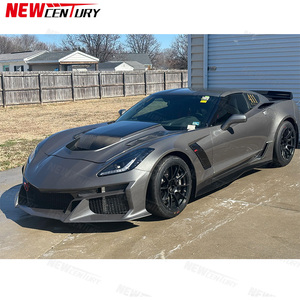 Matériel FRP de haute qualité pour l'avant, adapté à la <span class=keywords><strong>Chevrolet</strong></span> Corvette C7, style C8 ZR1 amélioré pour l'avant - Product Image 4