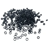 Vente en Gros 1000 Pièces 4,0 mm Anneaux Nano en Cuivre Sans Doublure Silicone Perles de Liaison Nano en Cuivre pour Extensions de Cheveux à Pointe