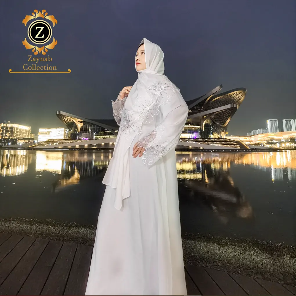 Zaynab Abayaサウジアラビアイスラム教徒のドレス女性の服FriperieDubai Bale 1Ere Choix Khimar Abaya女性のイスラム教徒のドレスAbaya