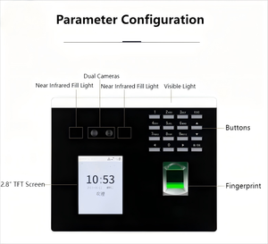 Sistema de Control de Asistencia ZK Xface100 con Huella Dactilar y Reconocimiento Facial, Pantalla Táctil TFT de 2.8'', Acceso por Tarjeta, WIFI, 2 Años de Garantía - Product Image 5