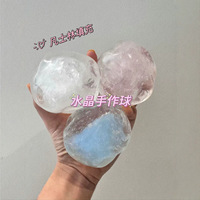 Balle en cristal faite à la main, Balle anti-stress sonore artisanale, Balle anti-stress de Noël croustillante et moelleuse