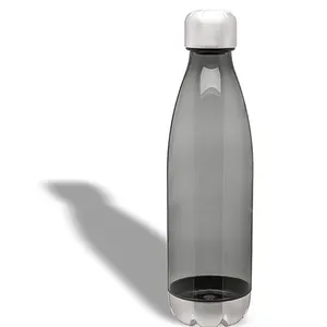 BPA-Free Sport plastic Water Bottles 25 oz, Tritan Non Toxic Plastic, Reusable Flask with stainless steel bottom