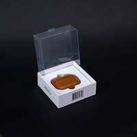 Boîte d'emballage en PVC transparent personnalisable avec matériaux recyclés pour écouteurs - Impression UV personnalisée et options de logo