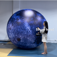 Ballon gonflable PVC personnalisé avec logo, planètes du système solaire, imperméable, pour décoration d'événements