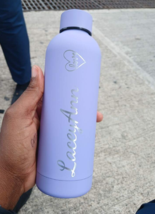 Bouteilles d'eau isothermes personnalisées gravées avec un nom, 500 ml, cadeau <span class=keywords><strong>personnalisé</strong></span> pour demoiselle d'honneur, gobelet en acier inoxydable monogramme - Product Image 6