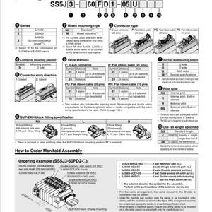 SMC 原装插拔式连接器 D-sub 连接器/扁平带状电缆/PC 接线电磁阀标准 SJ3260-5CZ-C4 - Product Image 6