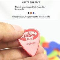 Púas de Nailon Multicolor Duraderas, Mate, Sin Recubrimiento, para Guitarra Eléctrica y Otros Instrumentos de Cuerda, 100 Piezas