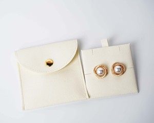 JCBASIC <span class=keywords><strong>Pochette</strong></span> à bijoux plate en velours avec logo personnalisé, sac de rangement coloré en suède avec lien pour colliers, bracelets <span class=keywords><strong>et</strong></span> bagues - Product Image 3