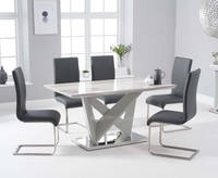 Ensemble de meubles de salle à manger avec pieds en métal, meubles de Restaurant français et modernes, Table et chaises extensibles, vente en gros