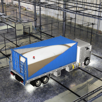 Emballage logistique en conteneur de 20 pieds 24000L Flexitank liquide en vrac avec sacs en plastique à valve pour type de sac de lait