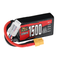 Batterie Lipo RC longue durée de vie, puissante, 3S 1300mAh 1500mAh 60C, batterie polymère au lithium pour drone RC, voiture de course FPV
