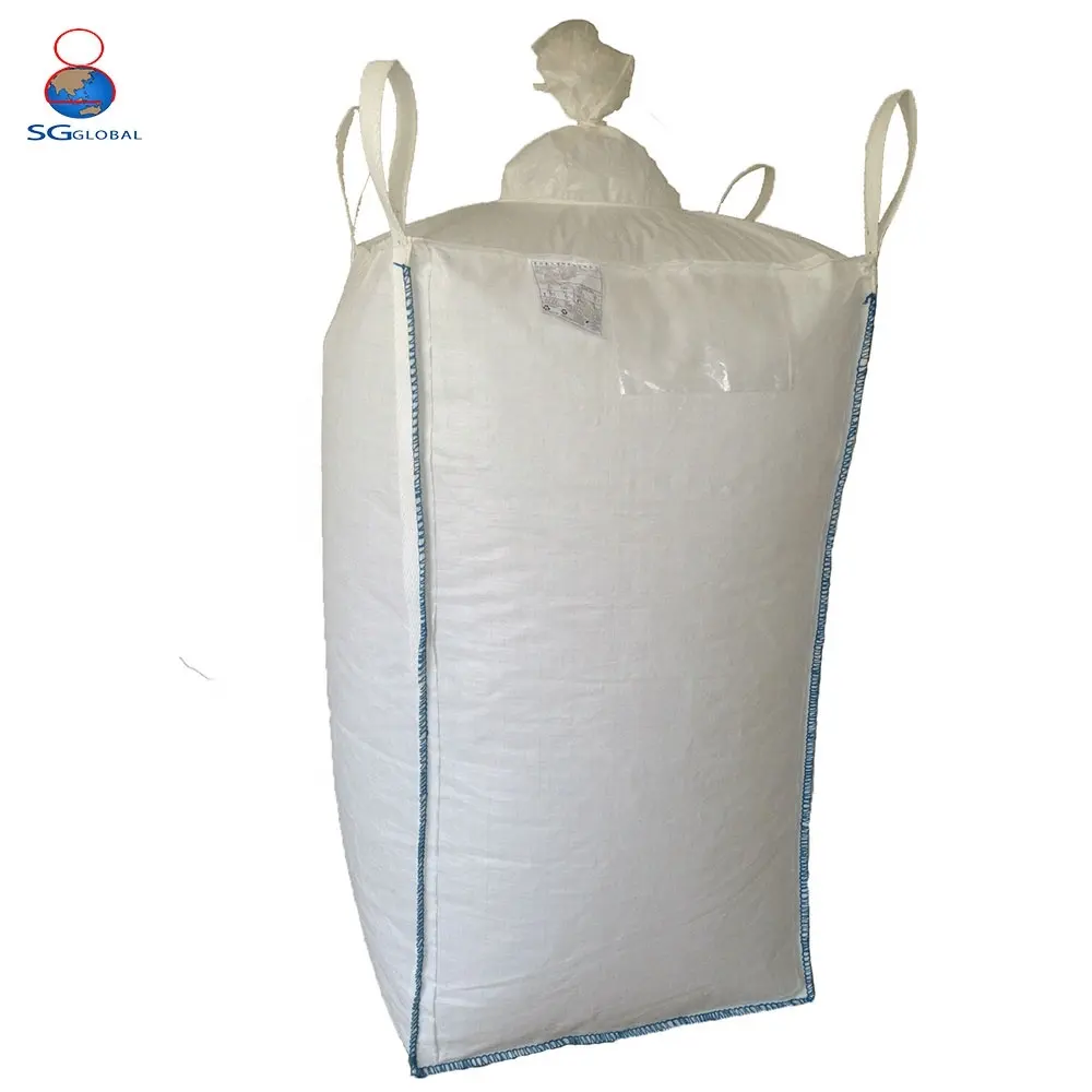 Polipropilen dokuma rulo beyaz jumbo çanta 1000 kg 1.5 ton 1ton 2 ton sarı kostüm büyük çanta 1000 kg 1100kg 1200 kg 1400 kg 1500 kg