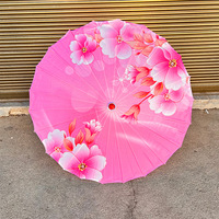 Parapluie décoratif en toile cirée pour femmes, imperméable, fait main, style danse classique chinoise, parasol de mariée W23-345