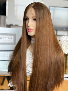 2025 cheveux russes 26 pouces personnalisé HD Lace Top perruque cheveux européens Super légère couche avec petit noeud pour les femmes - Product Image 3