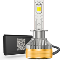 Phare LED de voiture A75 150W 3000K/4300K/6000K H1/H7/H11/9005 DC 12-24V 15000LM Puce de taille laser