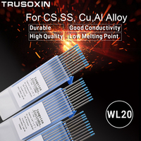 Accesorio para Equipo de Soldadura con Electrodo de Tungsteno, 10 Piezas, Cabeza Azul Lantanada, Aguja de Tungsteno TIG de 150 mm