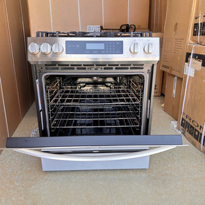 30 Inch 5 Burner Gas <b>Range</b> With Oven Stainless Steel Freestanding Convection Stove - Product Image 4