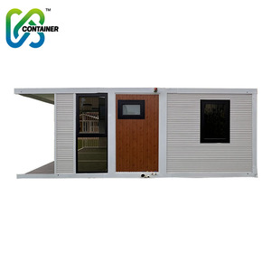 Maison de conteneur d'expédition extensible de 40 pieds avec chambres, modèles modulaires de luxe, nouveaux modèles, toit plat, 2 étages, appartement magique pour grand-mère - Product Image 4