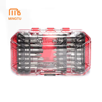 Jeu de 37 embouts de tournevis multi-embouts pour visseuse à chocs, embouts de perceuse professionnels en acier assortis finition chromée, acétate