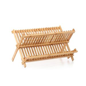Bamboo <b>Dish</b> Drying <b>Rack</b> Collapsible <b>Dish</b> Drainer Foldable <b>Dish</b> Drying <b>Rack</b> Wooden Storage <b>Rack</b> - Product Image 5