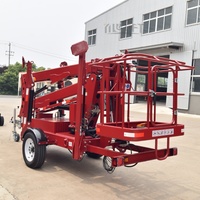 Plateforme élévatrice mobile hydraulique tractable YILU LIFT certifiée CE, 26 m, transport facile, haute performance, pour travaux en hauteur en extérieur