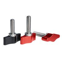 Tornillo de mariposa para cámara 1/4-20 con mango en T de aluminio y perno de acero inoxidable, tornillo de montaje para trípode M4/M5/M6/M8, mecanizado CNC
