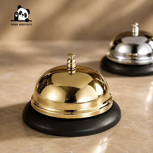 Wholesale Hotel Desk Bell Gold Finish Service Call Bell for Reception Counter Restaurant Front Desk Concierge Supplies