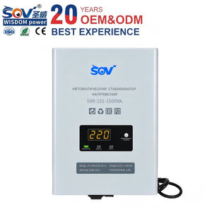 Régulateur de tension automatique monophasé SVR-151-1500VA 1500VA avec affichage numérique en cuivre pour <span class=keywords><strong>climatiseur</strong></span> - Product Image 1