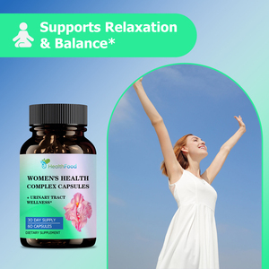 Cápsulas de Complejo para la Salud Femenina con Etiqueta Personalizada, Contienen Polvo de Arándano Rojo, Favorecen la Relajación y el Equilibrio, Suplemento Dietético para Adultos - Product Image 3