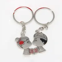 패션 사용자 정의 사랑 중국 결혼 선물 키스 커플 열쇠 고리 판매