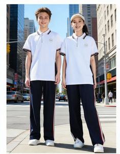 Ensemble d'uniformes scolaires internationaux en gros 521003M, vêtements scolaires personnalisés avec logo pour lycéens, tissu durable - Product Image 3