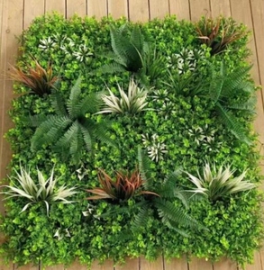 Panneau de haie artificielle en plastique PE avec <span class=keywords><strong>mini</strong></span> fleurs, résistant aux UV, écologique et durable pour la décoration de la maison et du bureau - Product Image 4
