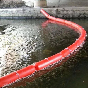 Flotteurs de barrière flottante en plastique LLDPE orange à haute flottabilité (110 kg) avec tuyau durable pour usage océanique - Product Image 3