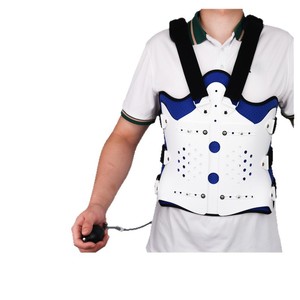 Thoracolumbar Fixation <b>Brace</b> Breathable Waist Support For <b>Back</b> Pain Relief With Adjustable Straps And Heat Therapy - Product Image 1